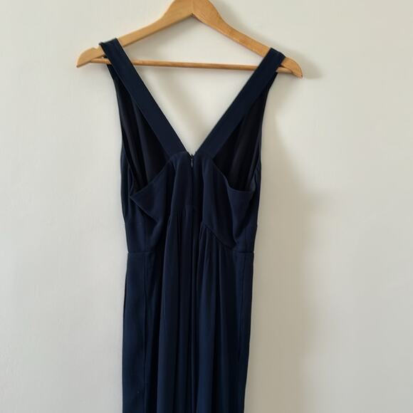 Madewell V-Back Wide-Leg Jumpsuit Navy Blue Size 0 - Picture 9 of 12